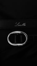 Luci | Black Croc & Silver