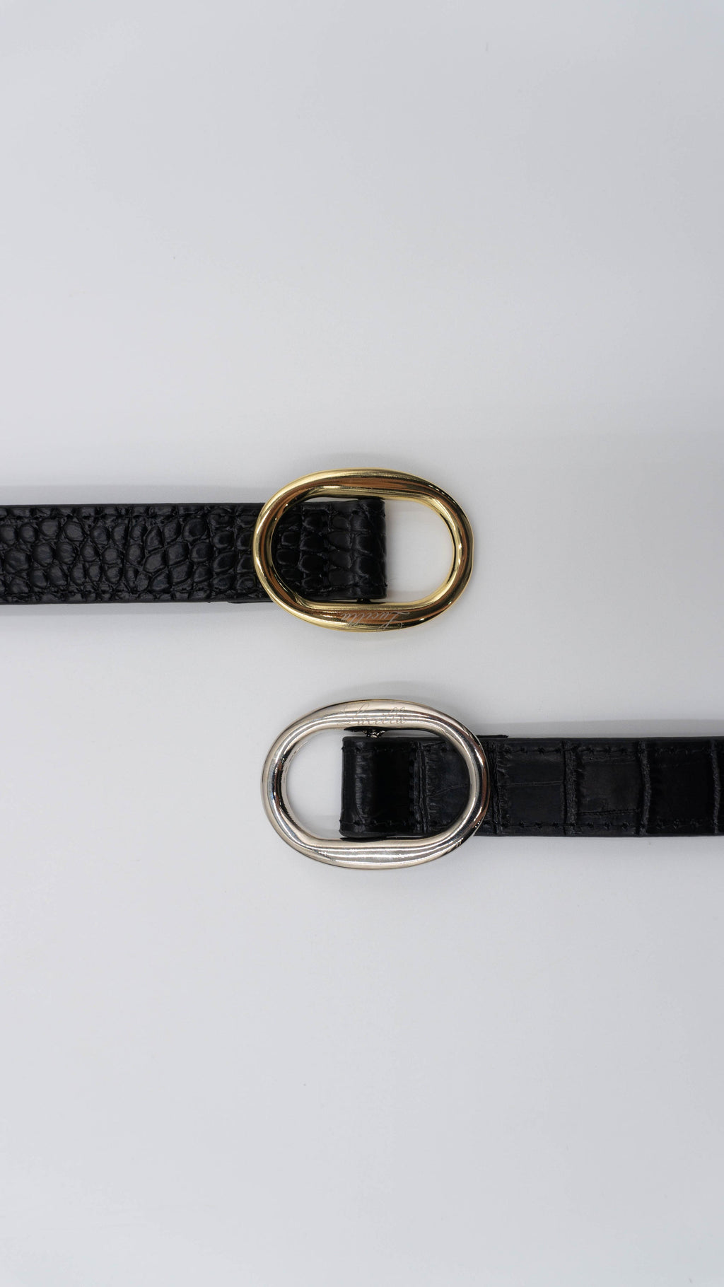 Luci | Black Croc & Silver
