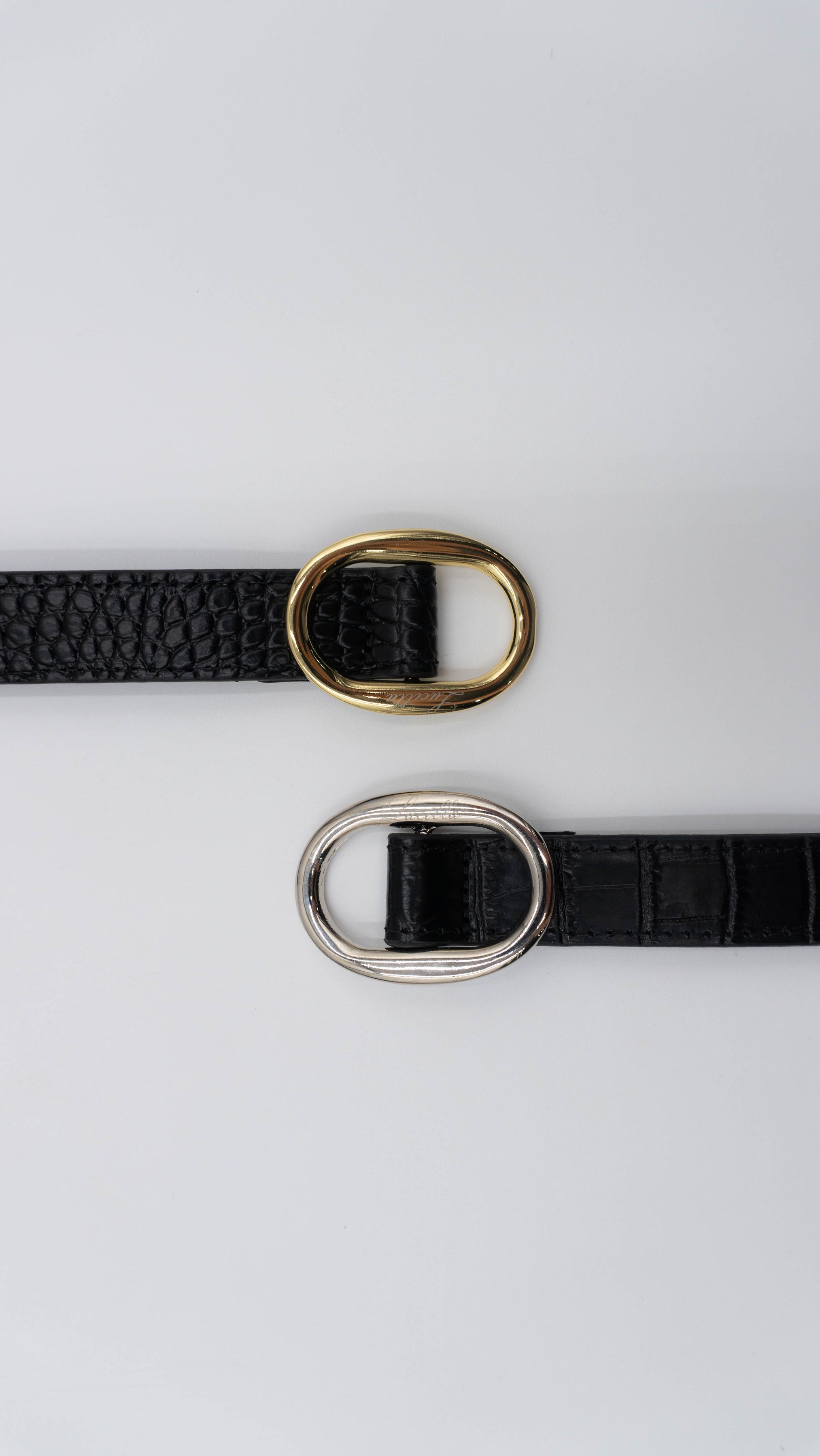 Luci | Black Croc & Silver